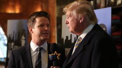 NEW YORK, NY - JANUARY 20:  Donald Trump (R) is interviewed by Billy Bush of Access Hollywood at "Celebrity Apprentice" Red Carpet Event at Trump Tower on January 20, 2015 in New York City.  (Photo by Rob Kim/Getty Images)