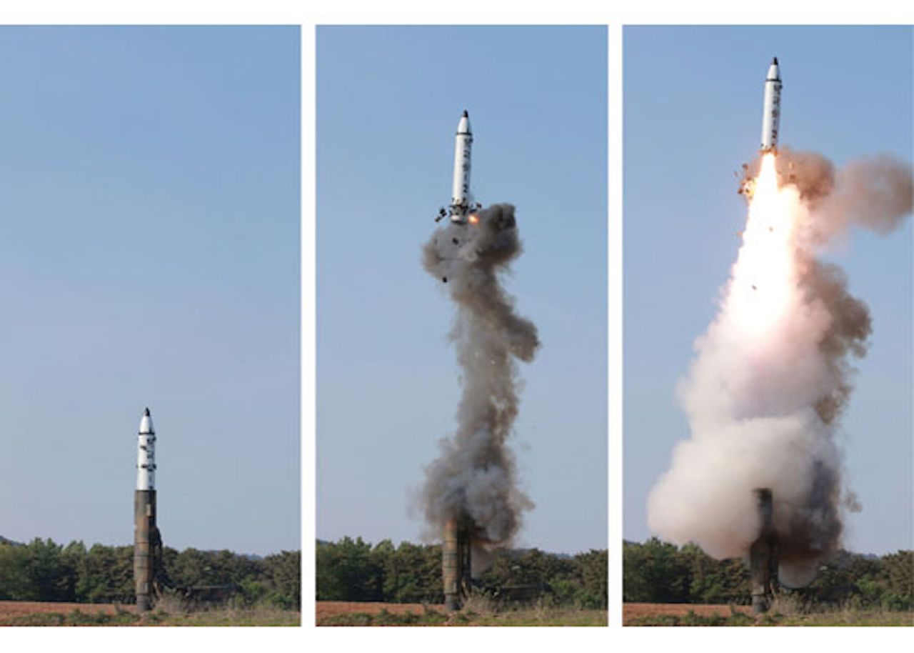The Pukguksong-2 is a land-based version of North Korea's main submarine-launched missile. 