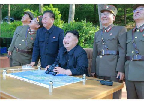 "The Supreme Leader issued an order to launch the missile at the observation post. Together with officials, he analyzed the results of the test launch and expressed his great satisfaction over them, saying it is perfect," the Korean Central News Agency reported.