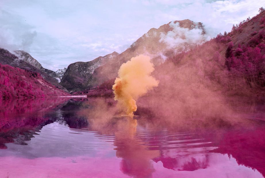 Filippo Minelli first began using colored smoke bombs in a series called "Silence, Shapes" -- which later evolved into "Bold Statements."