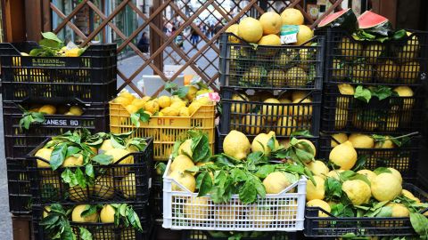The narrow streets of Vietri are full of the tangy, distinct perfume of lemons.