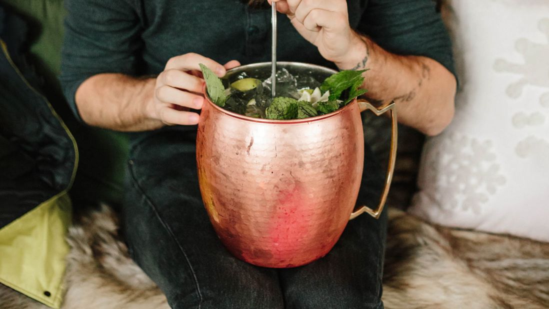For a group, the Mega Mule ($185) -- a giant Moscow Mule made with either vodka or tequila -- is a fun option.