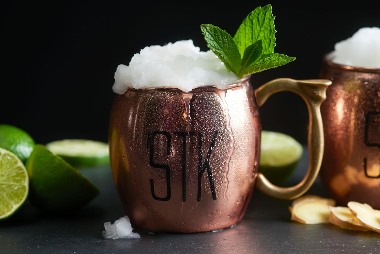 Among STK Rooftop's beverage options is the refreshing Frozen Mule -- a frozen version of a Moscow Mule. 