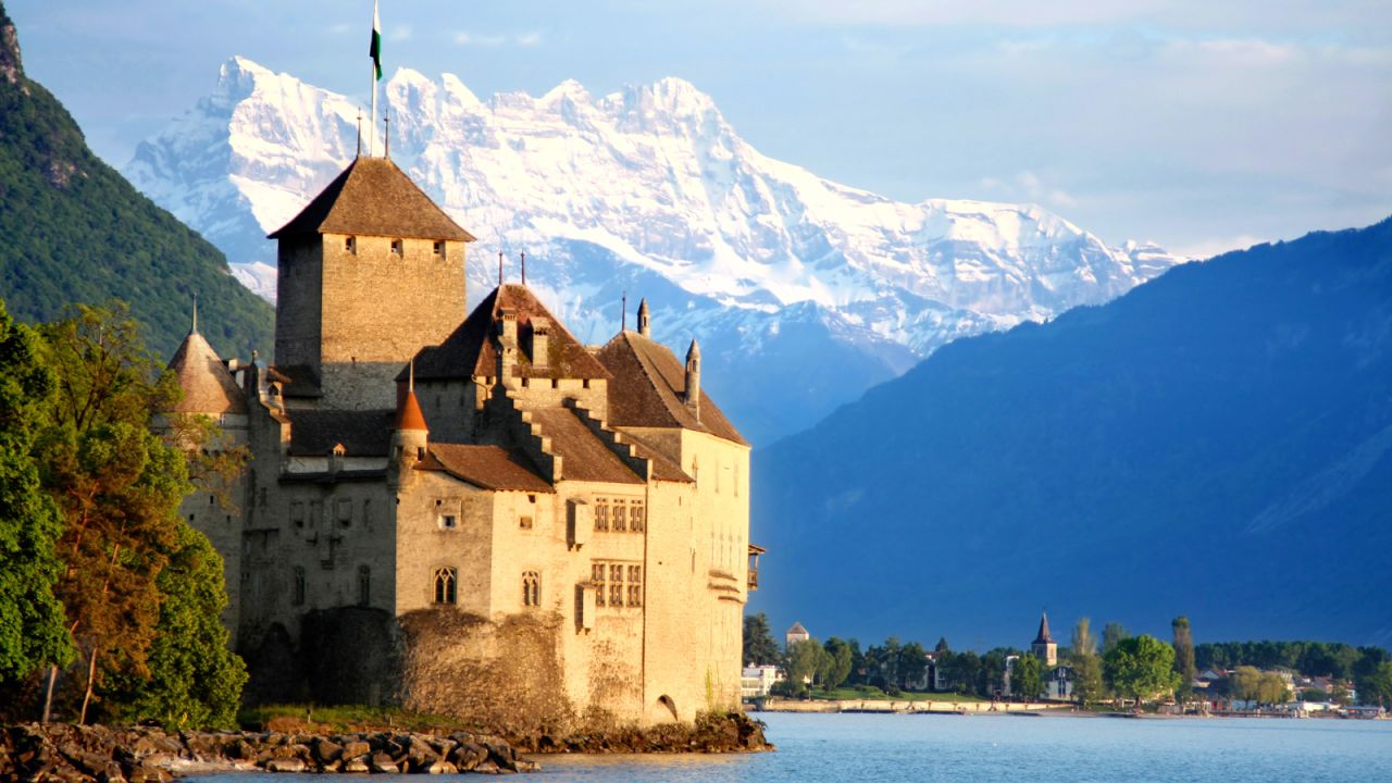 <strong>Chillon Castle, Switzerland:</strong> This historic castle, made famous by the writings of Lord Byron and Henry James, is one of Switzerland's most popular attractions -- but it also doubles as a winery. 
