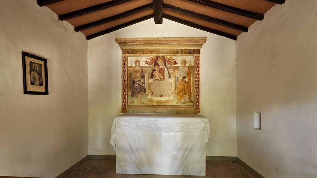 <strong>Tuscan chapel: </strong>Santedame features a 15th-century chapel, the Cappella di Santedame, adorned with magnificent frescoes of the Madonna. 