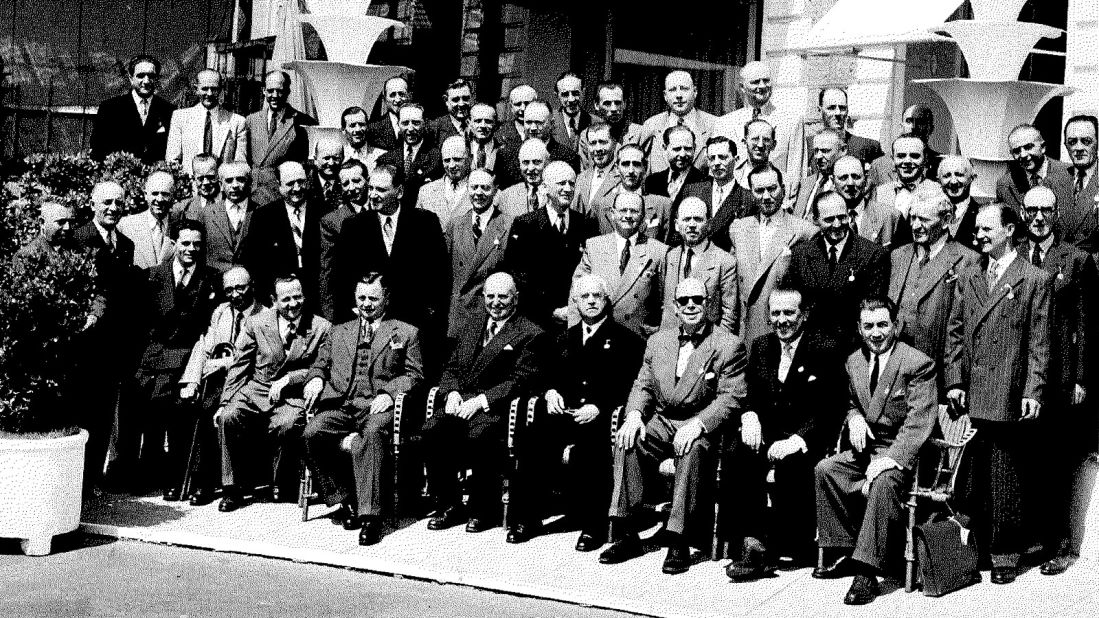 <strong>The first congress:</strong> The first International Congress of Clefs d'Or members took place on April 25, 1952, with concierges from Belgium, Denmark, France, Germany, Ireland, Italy, Spain, Switzerland and Great Britain present.