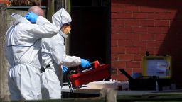 Manchester Arena incident. Police forensic investigators at an address in Elsmore Road, Greater Manchester, after a suicide bomber killed 22 people, including children, as an explosion tore through fans leaving a pop concert in Manchester. Picture date: Tuesday May 23, 2017. See PA story POLICE Explosion. Photo credit should read: Danny Lawson/PA Wire URN:31421174