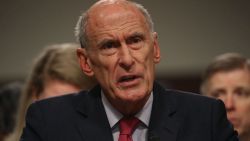 WASHINGTON, DC - MAY 23:  Director of National Intelligence Agency Dan Coats testifies during a Senate Armed Services Committee hearing on Capitol Hill 23, 2017 in Washington, DC. The committee is hearing testimony focused on worldwide threats.  (Photo by Mark Wilson/Getty Images)