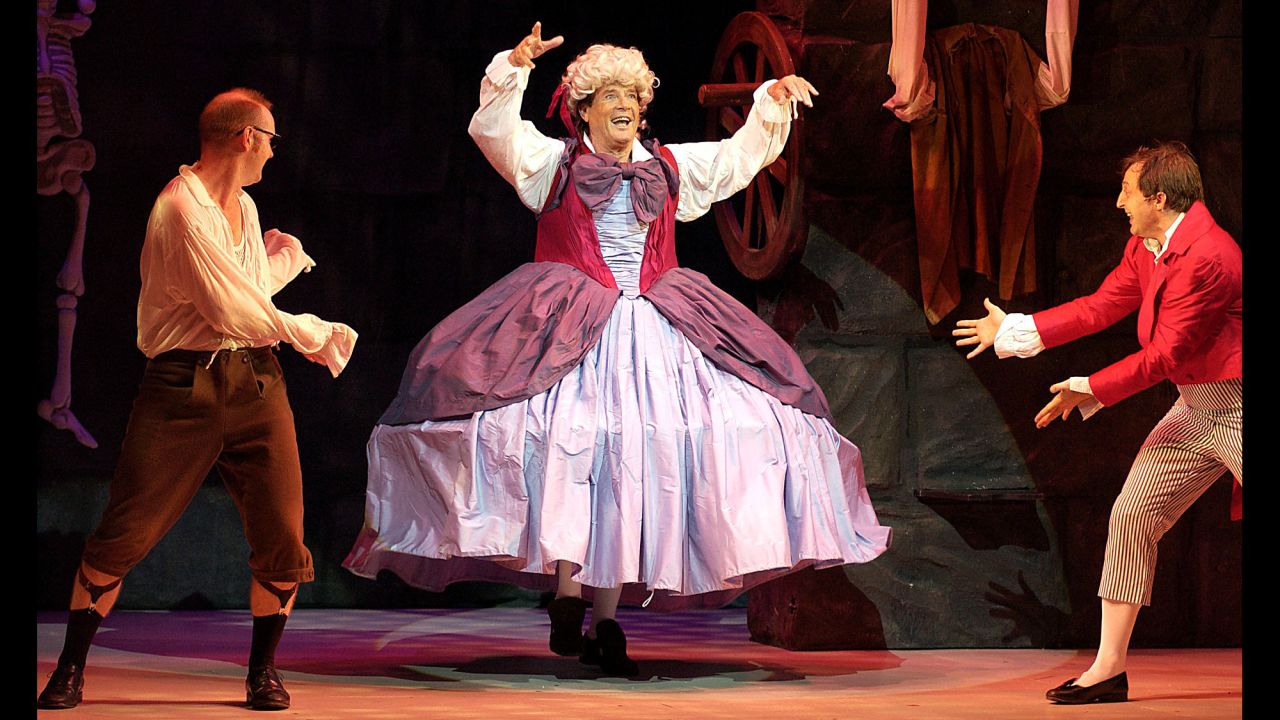 Moore acts on stage in "The Play What I Wrote."