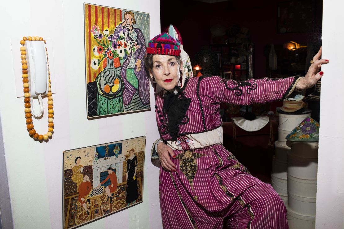 "This takes a lot of my time," Salamon says of her dress sense.