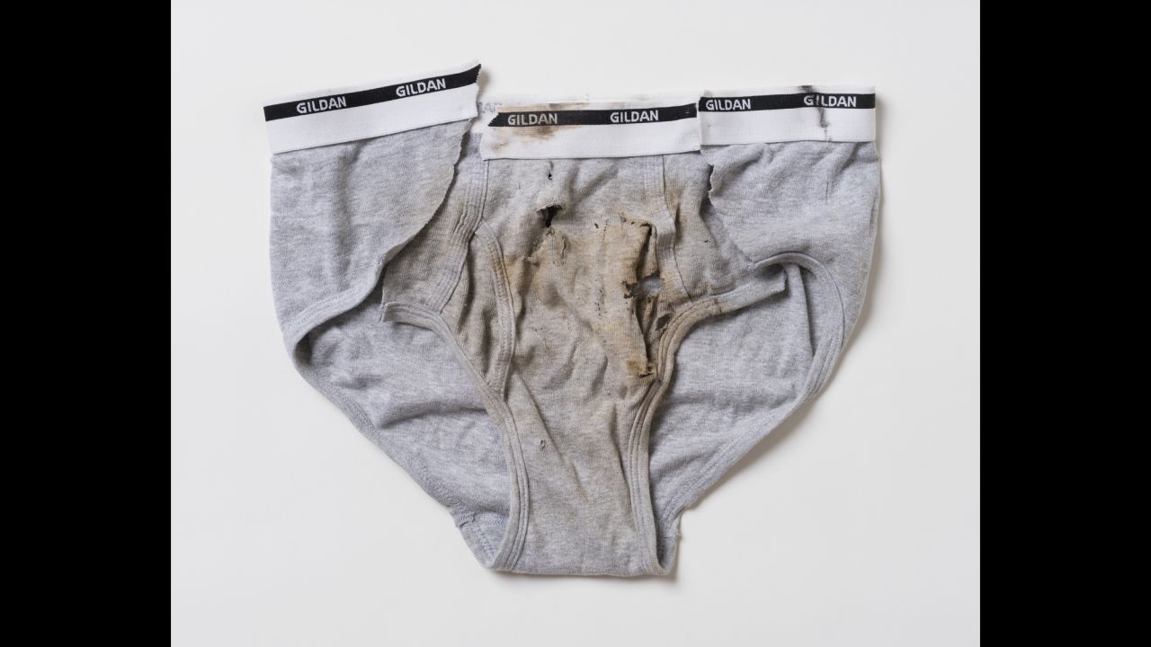 Underwear worn by Jaime Santana when he was struck by lightening.