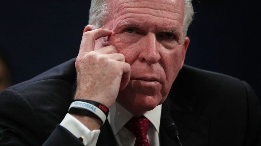 WASHINGTON, DC - MAY 23:  Former Director of the U.S. Central Intelligence Agency (CIA) John Brennan testifies before the House Permanent Select Committee on Intelligence on Capitol Hill, May 23, 2017 in Washington, DC. Brennan is discussing the extent of Russia's meddling in the 2016 U.S. presidential election and possible ties to the campaign of President Donald Trump.  (Photo by Alex Wong/Getty Images)