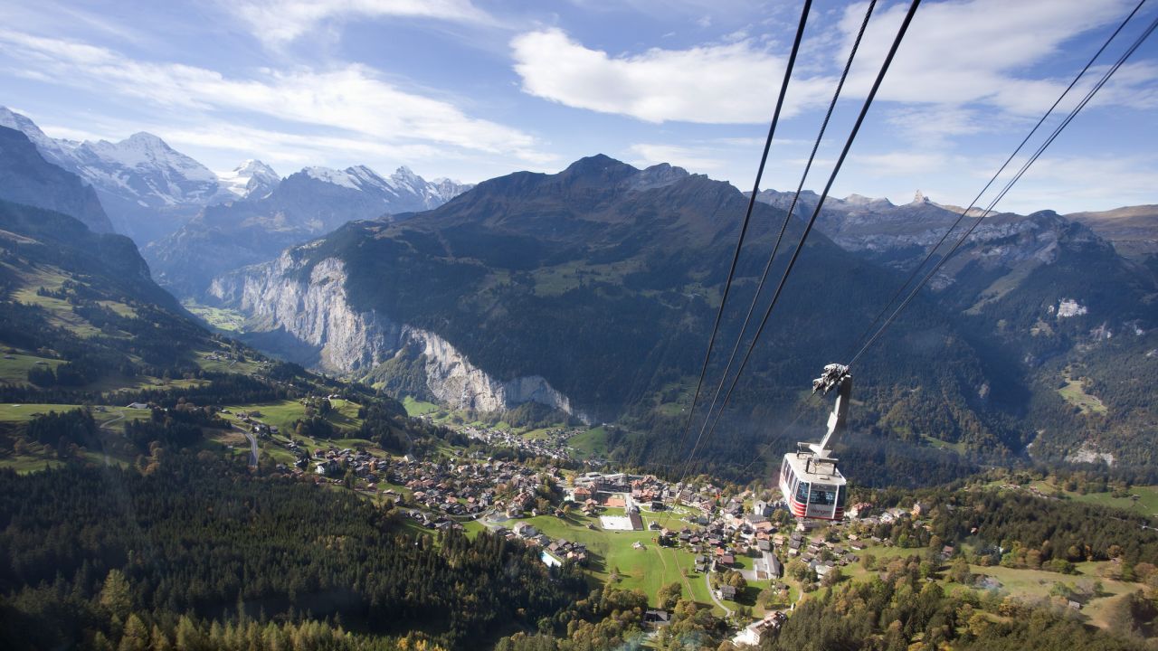 Stunning views of Lauterbrunnen valley.