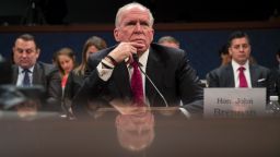 WASHINGTON, DC - MAY 23: Former Director of the U.S. Central Intelligence Agency (CIA) John Brennan testifies before the House Permanent Select Committee on Intelligence on Capitol Hill, May 23, 2017 in Washington, DC. (Drew Angerer/Getty Images)