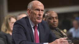 US Director of National Intelligence Dan Coats arrives to testify during a Senate Armed Service Committee hearing on Capitol Hill in Washington, DC, May 23, 2017. (SAUL LOEB/AFP/Getty Images)