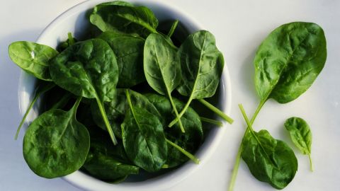 Spinach is a source of thylakoids, which have been associated with levels of leptin, the hormone that signals you to "stop" eating. 