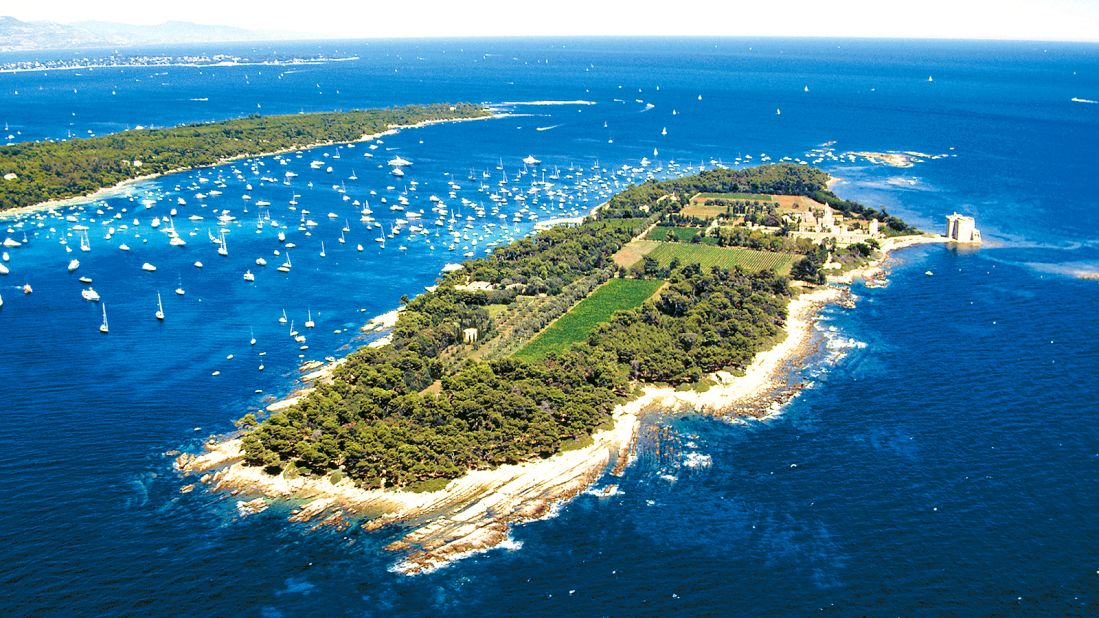 <strong>Île Saint-Honorat: </strong>Just over three quarters of a mile long and less than half a mile wide, tiny Île Saint Honorat is home to the Abbaye de Léhrins, where an order of Cistercian monks live a life of solitude tending acres of vineyards from which they make award-winning wines.