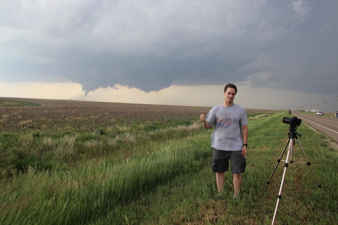 Rich Thompson, lead forecaster with the Storm Prediction Center, finished his overnight shift and drove out to witness the tornado outbreak.