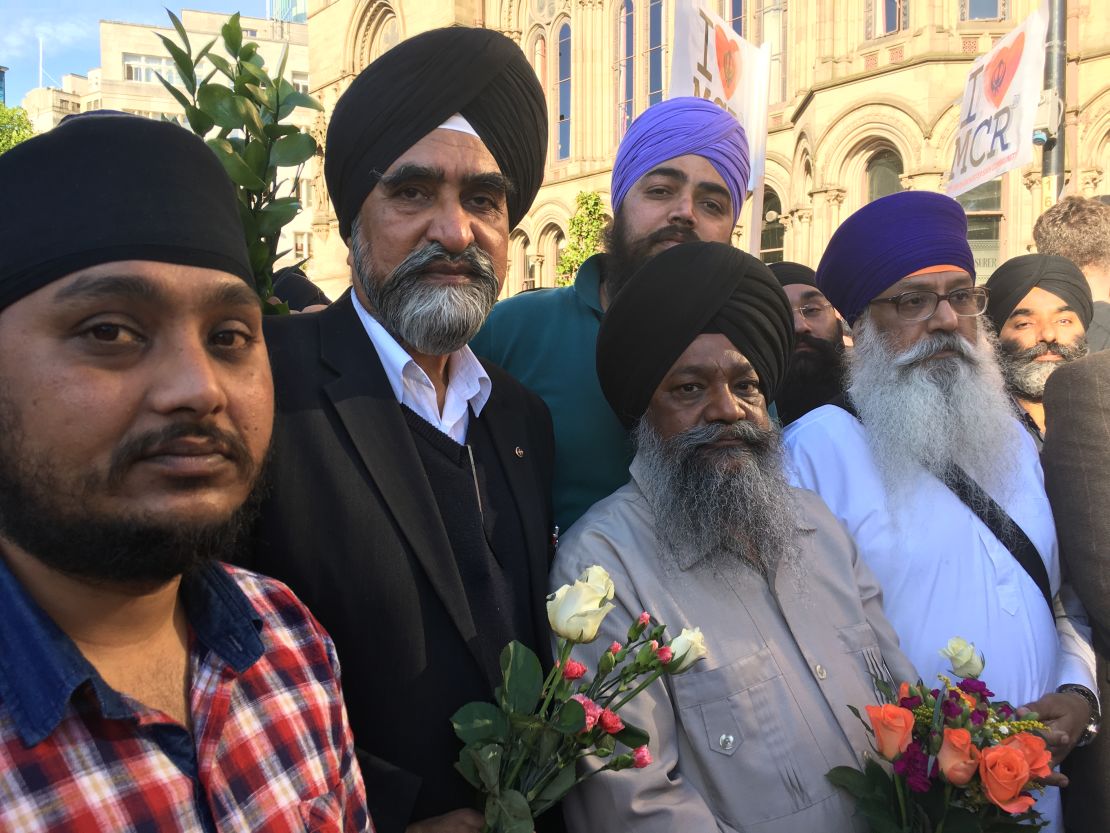Charanjit Singh Heera, from Manchester's Sikh community, said the bomber would not succeed in dividing the city.