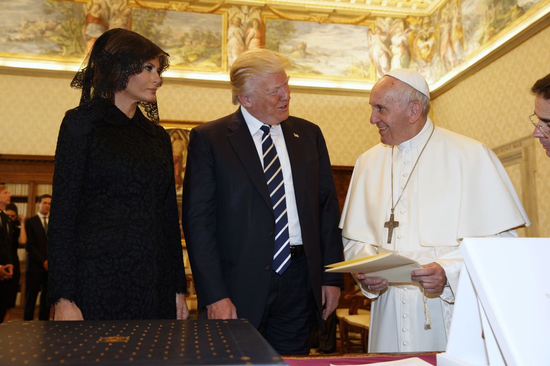 Pope Francis, donald trump, melania trump
