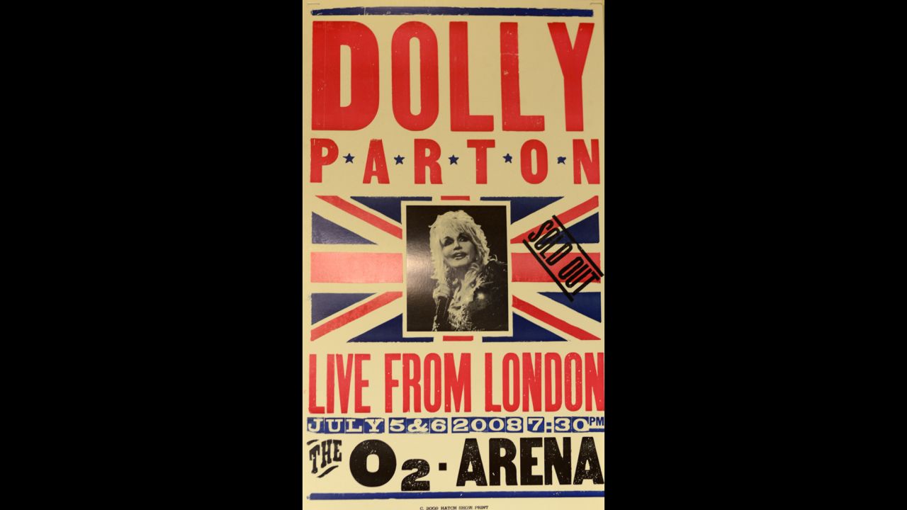 This 2009 poster for a Dolly Parton show in London is among the many posters the shop has produced since it was founded in 1879.
