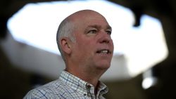 GREAT FALLS, MT - MAY 23:  Republican congressional candidate Greg Gianforte speaks to supporters during a campaign meet and greet at Lions Park on May 23, 2017 in Great Falls, Montana.  Greg Gianforte is campaigning throughout Montana ahead of a May 25 special election to fill Montana's single congressional seat. Gianforte is in a tight race against democrat Rob Quist.  (Photo by Justin Sullivan/Getty Images)