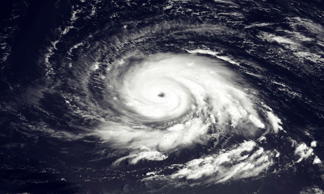 Hurricane Igor churns east of the northern Leeward Islands in September 2010.