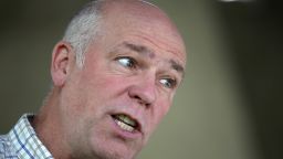 GREAT FALLS, MT - MAY 23:  Republican congressional candidate Greg Gianforte looks on during a campaign meet and greet at Lions Park on May 23, 2017 in Great Falls, Montana.  Greg Gianforte is campaigning throughout Montana ahead of a May 25 special election to fill Montana's single congressional seat. Gianforte is in a tight race against democrat Rob Quist.  (Photo by Justin Sullivan/Getty Images)