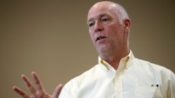 MISSOULA, MT - MAY 24:  Republican congressional candidate Greg Gianforte speaks to supporters during a campaign meet and greet at Lambros Real Estate on May 24, 2017 in Missoula, Montana.  Greg Gianforte is campaigning throughout Montana ahead of a May 25 special election to fill Montana's single congressional seat. Gianforte is in a tight race against democrat Rob Quist.  (Photo by Justin Sullivan/Getty Images)