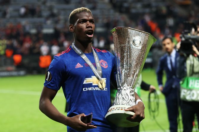 In his first season with United, he scored five Premier League goals and helped the club win three trophies -- the Europa League, the League Cup and Charity Shield. 