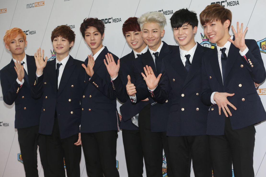 K-pop group BTS or "Bangtan Boys".