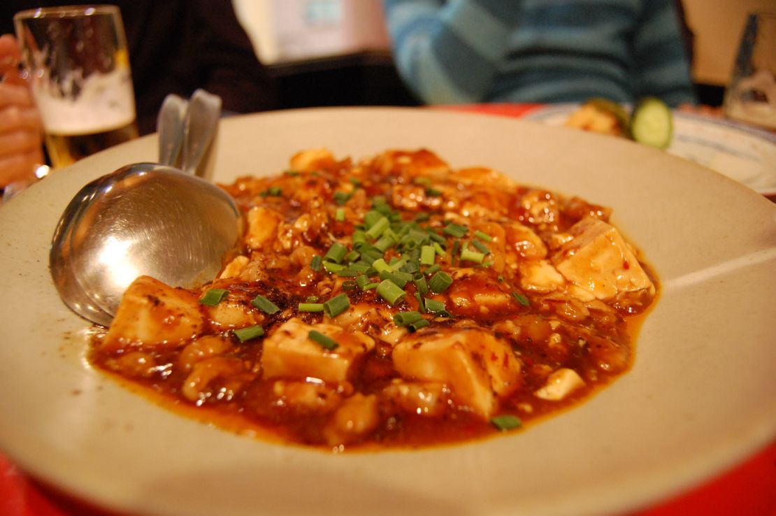 Mapo doufu is a delight for tofu fans.