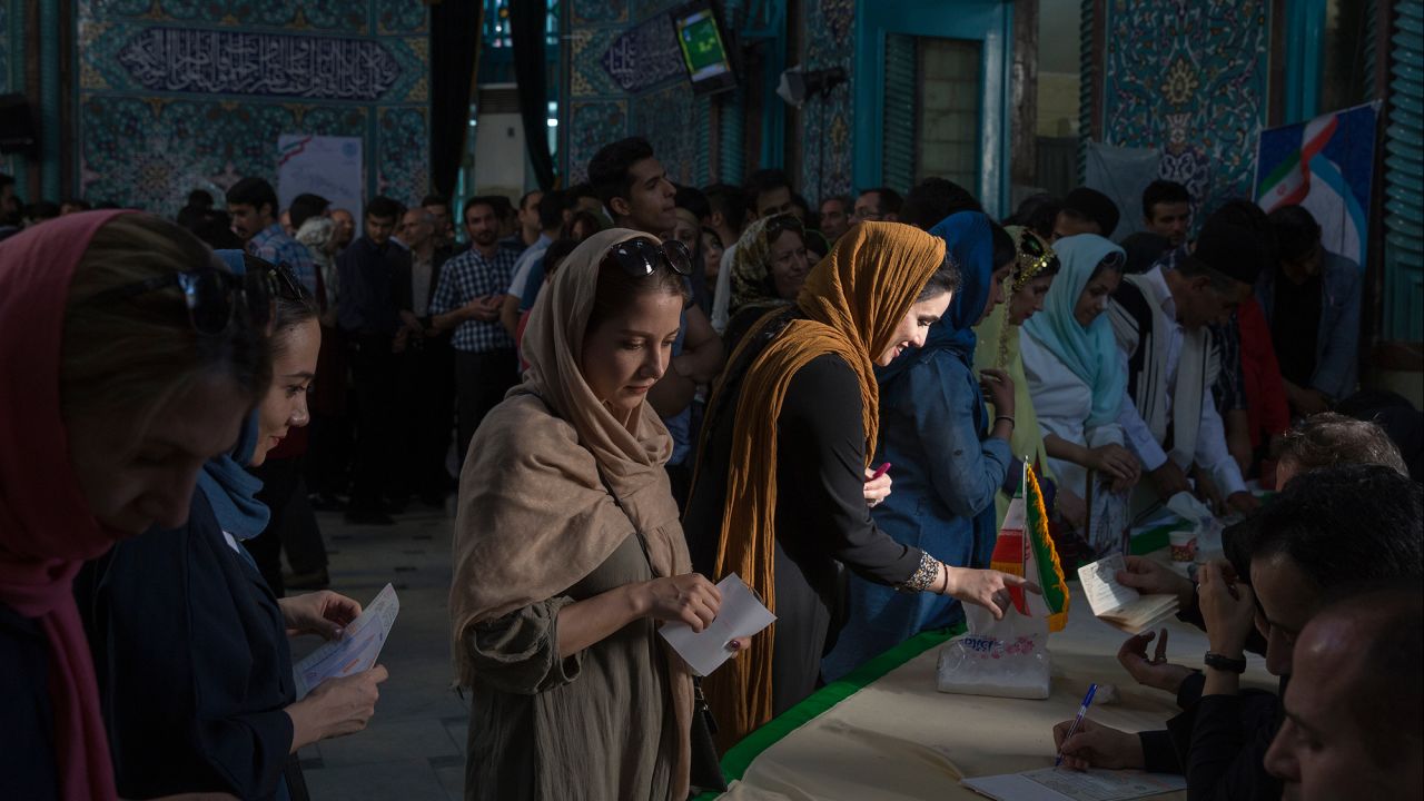 Voters in Tehran, Iran, cast their ballots in the presidential election on Friday, May 19. Iranian President Hassan Rouhani <a href="http://www.cnn.com/2017/05/20/middleeast/iran-rouhani-election/" target="_blank">handily won re-election</a> in what amounts to a victory for the nation's reformist camp -- and a sign that citizens favor fruitful engagement with the outside world.