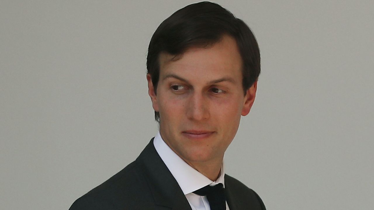 WASHINGTON, DC - APRIL 05: White House Senior Advisor Jared Kushner attends a news conference with  U.S. President Donald Trump and King Abdullah II of Jordan in the Rose Garden of the White House April 5, 2017 in Washington, DC. President Trump held talks on Middle East peace process and other bilateral issues with King Abdullah II.  (Photo by Mark Wilson/Getty Images)