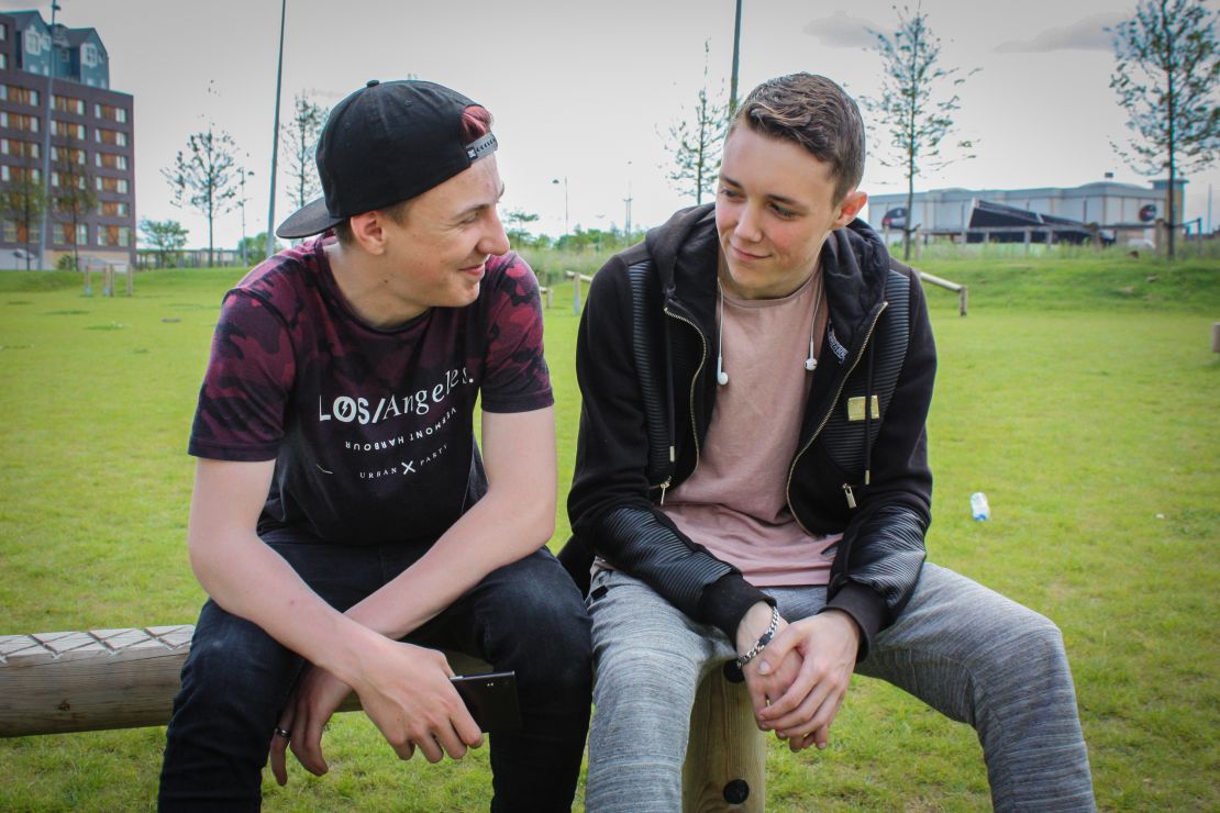 Laurence Suddick (left) describes voting as "pointless." His friend Jack Sturman (right) will vote for Labour but is distrustful of politicians.