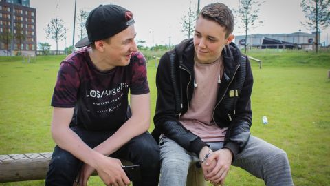 Laurence Suddick (left) describes voting as "pointless." His friend Jack Sturman (right) will vote for Labour but is distrustful of politicians.