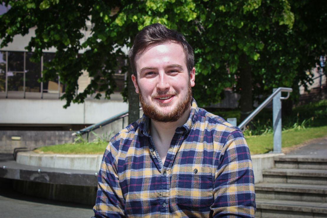 Tom Davies, 21, will vote in a general election for the first time in June.