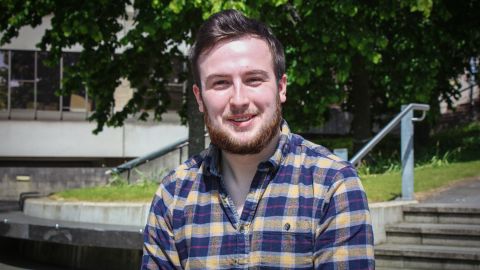 Tom Davies, 21, will vote in a general election for the first time in June.