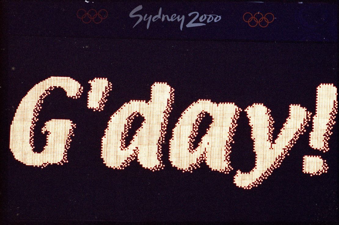 G'Day! was the greeting at from the Opening Ceremony of the Sydney 2000 Olympic Games.