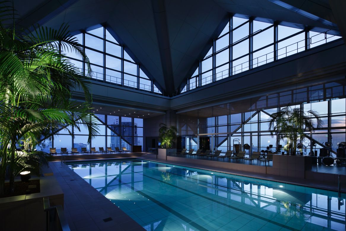 <strong>Tokyo Park Hyatt: </strong>As well as being known for the bar that featured in "Lost In Translation," the Park Hyatt also features a 47th-floor fitness suite and lap pool from which to gaze over the city and Mount Fuji.
