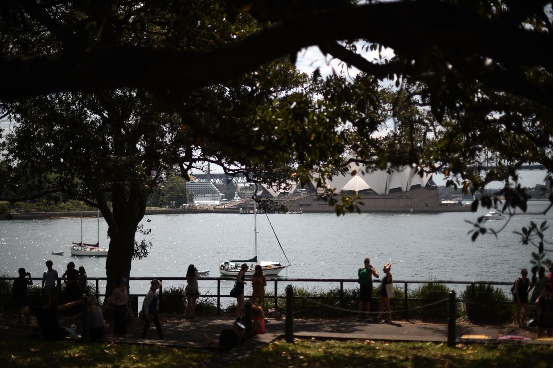 The trees keep Sydney-dwellers cool in hot weather.