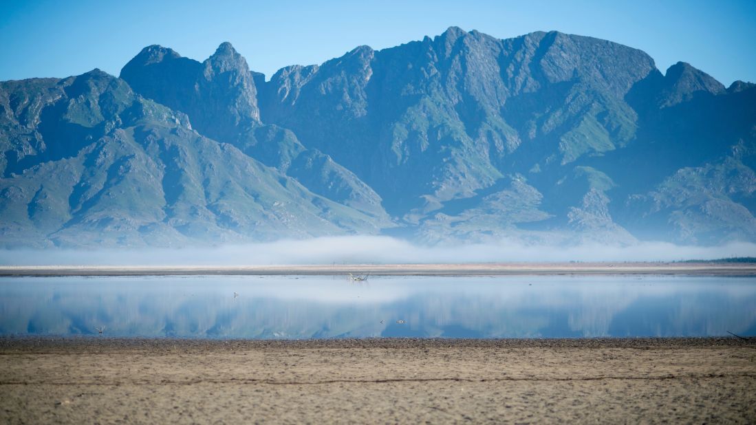 The Theewaterskloof Dam on May 10 held less than 20% of its water capacity.