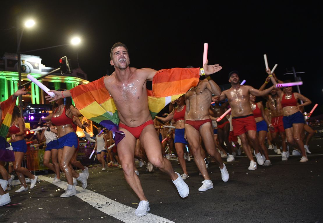 Join the party at the Sydney gay and lesbian Mardi Gras Parade in Sydney.