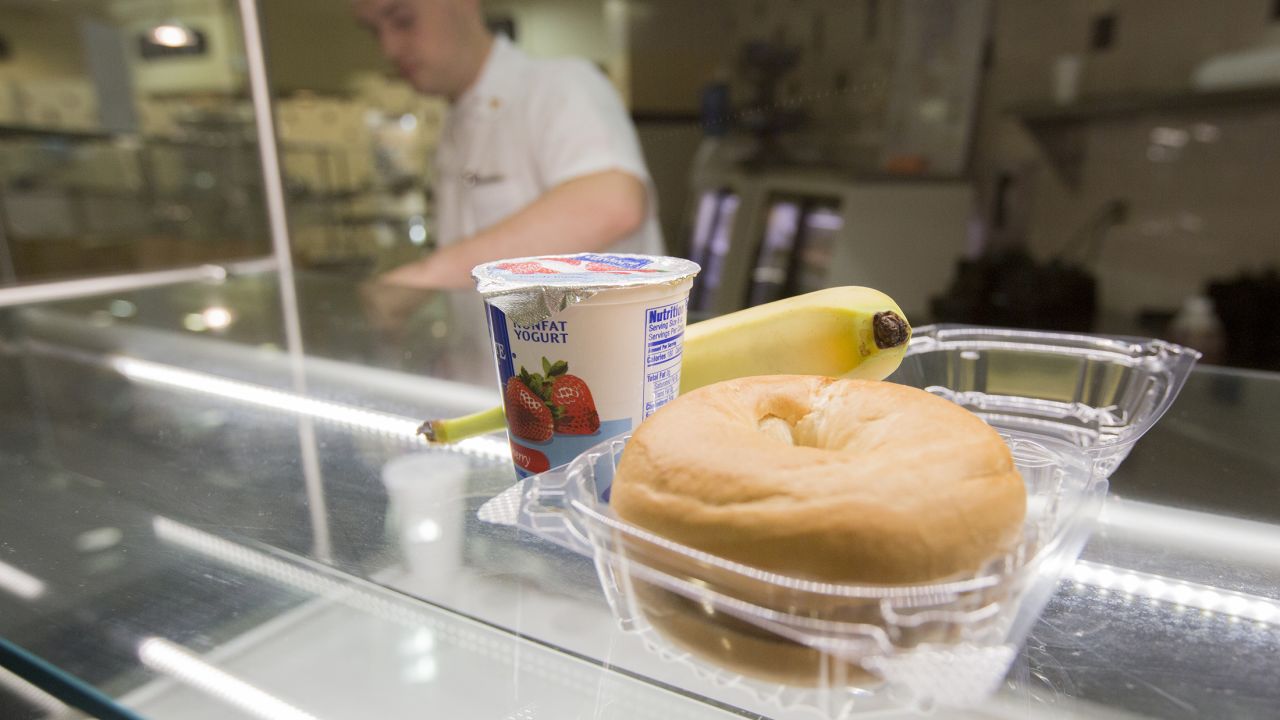 For those with less time, the military offers healthy grab-and-go breakfast options such as bagels, fruit and yogurt. "There is a huge food transformation initiative across the services," Deuster said. "Everyone is realizing that nutrition is very, very important for performance."
