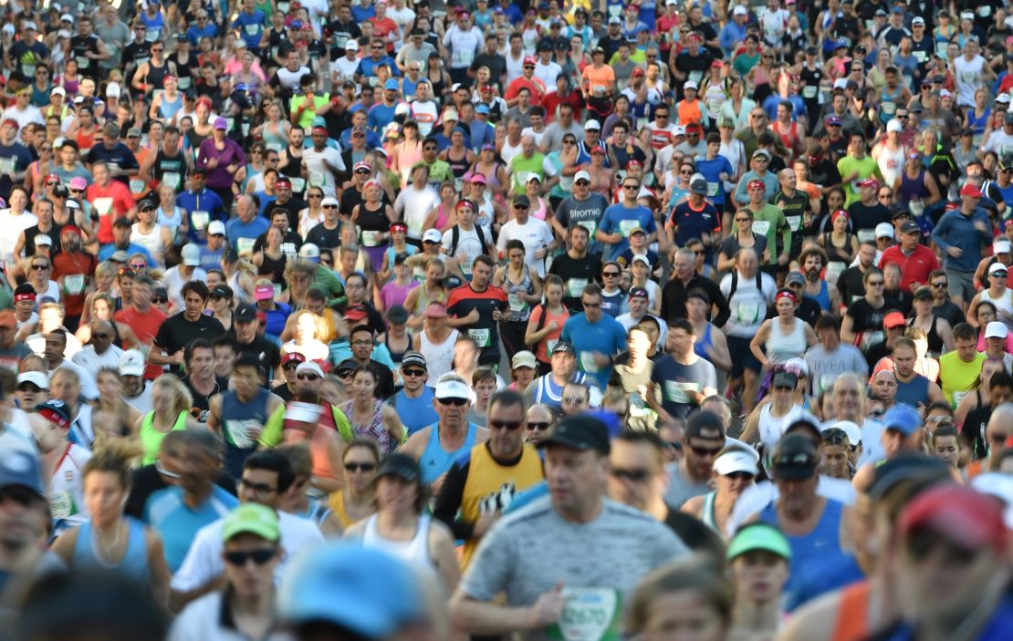 Runners take part in the annual City2Surf road race in Sydney.