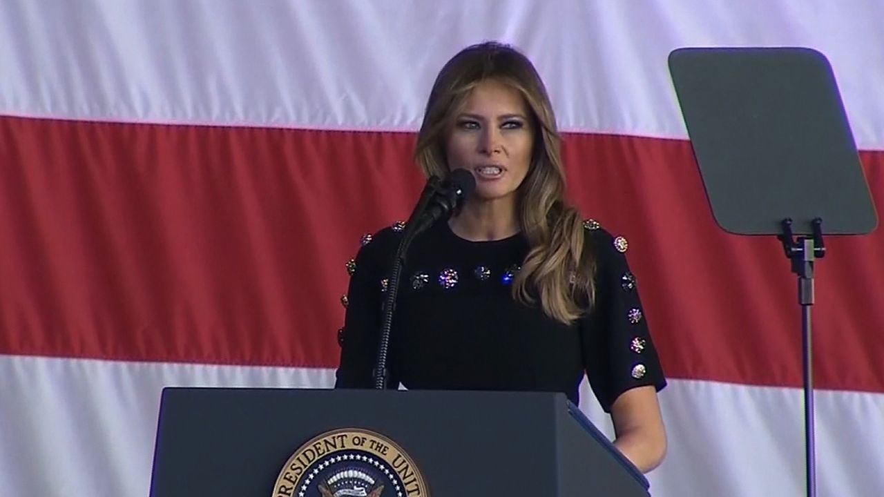 Melania Trump Italy AFB