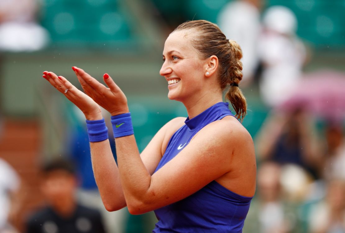 Kvitova returned to the sport at last year's French Open