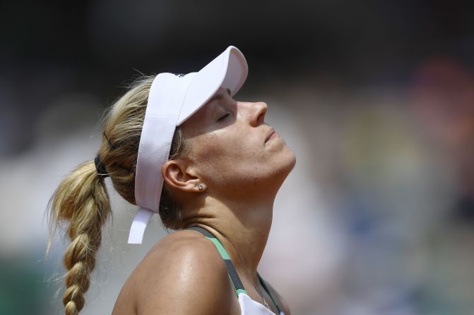A day earlier, Angelique Kerber suffered the indignity of becoming the first top seeded woman to be defeated in the opening round of the French Open as she suffered a <a href="index.php?page=&url=http%3A%2F%2Fedition.cnn.com%2F2017%2F05%2F28%2Ftennis%2Fangelique-kerber-french-open-ekaterina-makarova%2F">surprise straight-sets loss </a>to Russia's Ekaterina Makarova.