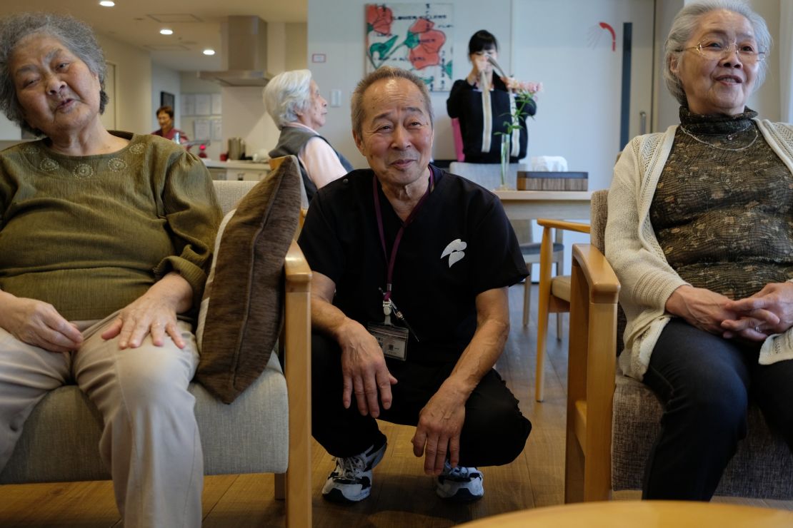 Keichi Tasaka, 70, has been working at Cross Hearts in Yokohama, Japan, for the past five years.