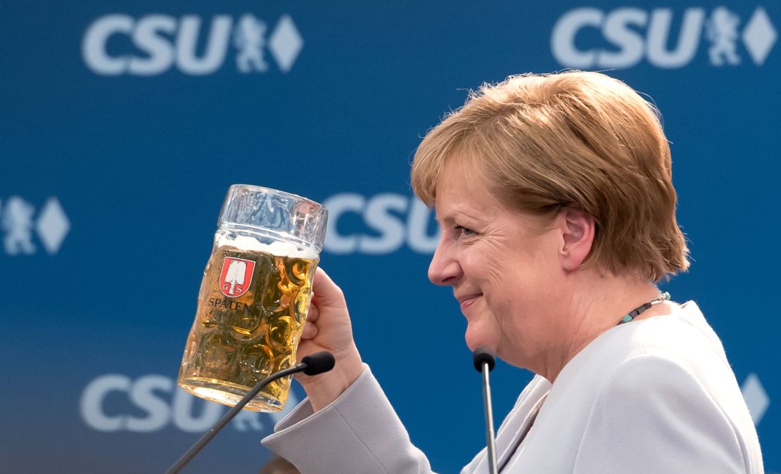 Merkel's address to supporters on Sunday has been dubbed the "beer tent speech".